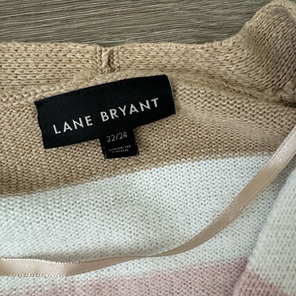 Lane Bryant striped ballon sleeve knit sweater 22/24 - Picture 9 of 10